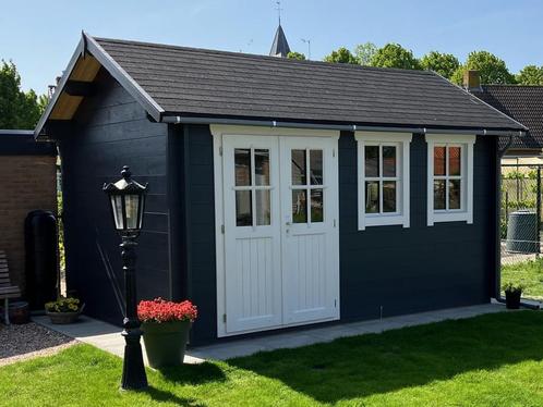 Uitgelicht: Azalp Blokhut Lynn, Tuin en Terras, Tuinhuizen, 400 cm of meer, 250 tot 500 cm, Nieuw, Hout, Tuinhuis, Verzenden