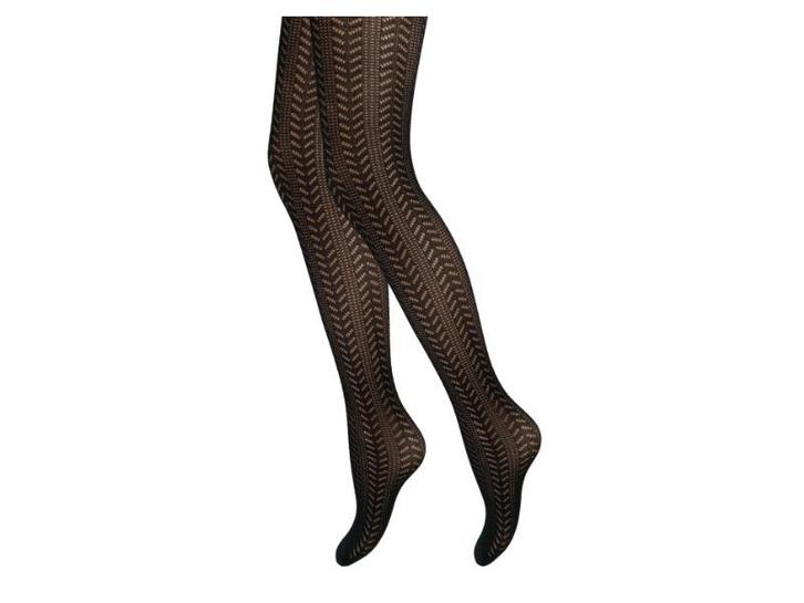 Panty - Gestreept motief - Zwart, Kleding | Dames, Leggings, Maillots en Panty's, Verzenden