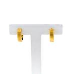 Gouden klapcreolen | Ø 14,5 mm (subtiele oorringen), Sieraden, Tassen en Uiterlijk, Oorbellen, Ophalen of Verzenden, Gebruikt