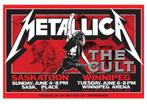 Posters - Poster Metallica - The Cult, Verzamelen, Muziek, Artiesten en Beroemdheden, Zo goed als nieuw, Verzenden