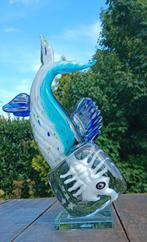sculptuur, grote skelet fisch - 35 cm - murano stijl