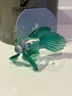 Swarovski - Figuur - Swarovski - Siamese vechtvis groen -