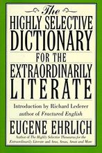 The Highly Selective Dictionary for the Extraordinarily, Boeken, Woordenboeken, Gelezen, Eugene Ehrlich, Verzenden