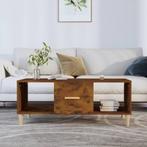 vidaXL Salontafel 102x50x40 cm bewerkt hout gerookt, Huis en Inrichting, Tafels | Salontafels, 100 tot 150 cm, Verzenden, Nieuw