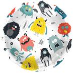 Helium Ballon Happy Birthday Monsters Leeg 45cm, Verzenden, Nieuw