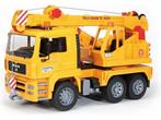 Bruder MAN kraanwagen - schaal 1:16 - speelgoedvoertuig, Verzenden, Zo goed als nieuw