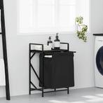 vidaXL Wasmand 1 vak met plank zwart eikenkleurig, Tuin en Terras, Verzenden, Nieuw