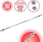 Barbell - Halterstang - 120 cm - 30 / 31 mm - Incl. Veerslui, Sport en Fitness, Fitnessmaterialen, Verzenden, Zo goed als nieuw