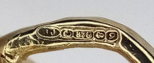 Zonder Minimumprijs - Hanger - 9 kt. Geel goud Robijn -, Sieraden, Tassen en Uiterlijk, Antieke sieraden