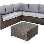 -70% Central Park loungeset Alea 3-delig staal wicker Outlet