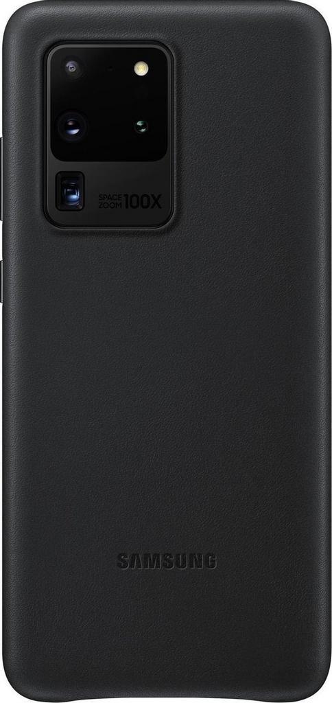 Samsung Leather Hoesje - Samsung Galaxy S20 Ultra - Zwart, Telecommunicatie, Mobiele telefoons | Hoesjes en Frontjes | Overige merken