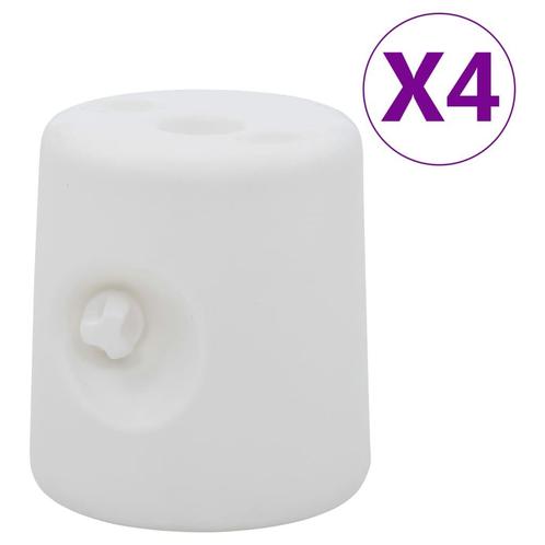 vidaXL Prieelgewichten 4 st PE wit, Tuin en Terras, Partytenten, Nieuw, Verzenden