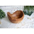 Snackschaaltje RUSTIC rond (Ø ca. 14 cm) van olijfhout, Huis en Inrichting, Verzenden, Nieuw