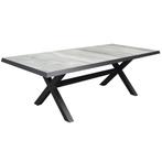 New Delhi dining tuintafel 224x103xH72,5 cm met kruispoot, Tuin en Terras, Ophalen of Verzenden, Nieuw
