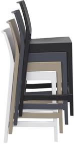 Counter Barkruk - 65 cm - Maya - Donkergrijs - Siesta, Huis en Inrichting, Barkrukken, Verzenden, Nieuw