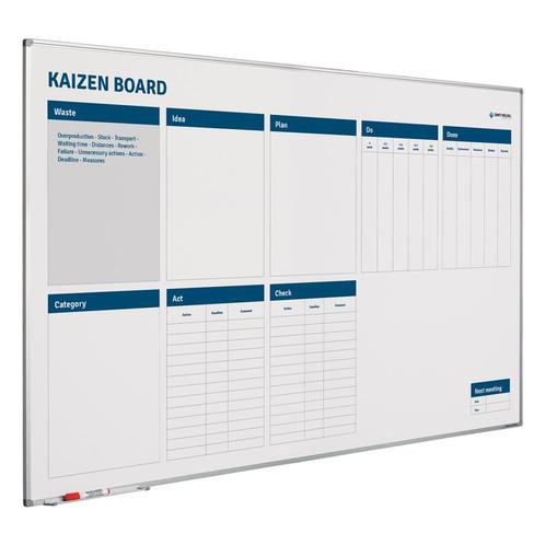 Whiteboard Kaizen verbeterbord - 100x150 cm, Zakelijke goederen, Kantoor en Winkelinrichting | Kantoormeubilair en Inrichting