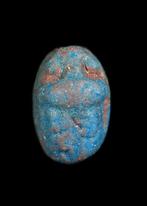 Oude Egypte, Nieuwe rijk Blauwe Faience Scarabees met