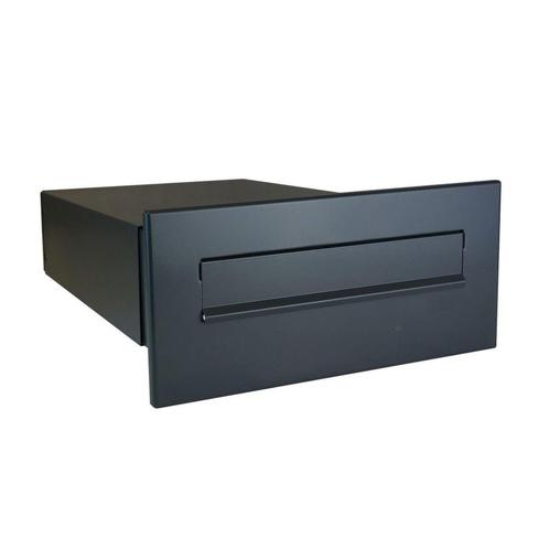 Flexibele inbouwbrievenbus 39-62 cm staal - antraciet, Tuin en Terras, Brievenbussen, Nieuw, Verzenden