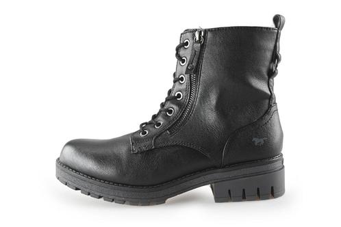Mustang Veterboots in maat 40 Zwart | 10% extra korting, Kleding | Dames, Schoenen, Zwart, Zo goed als nieuw, Overige typen, Verzenden