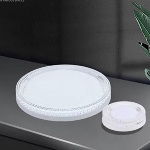 LED Plafondlamp – Rond of Vierkant Kristal Design, Huis en Inrichting, Lampen | Plafondlampen, Nieuw, Verzenden