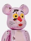 Medicom - Bearbrick Pink Panther Chrome 100% & 400%