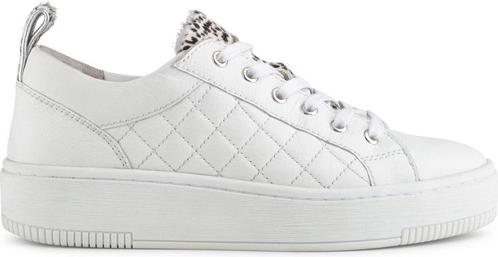 PS Poelman Esquimo Dames Quilted Leren Tennis Sneakers met, Kleding | Dames, Schoenen, Verzenden