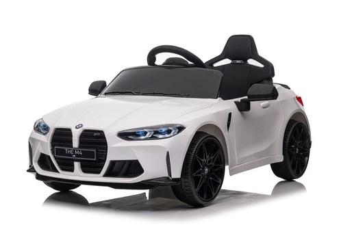 BMW M4, 12 volt elektrische kinderauto, Leder zitje, Rubbere, Kinderen en Baby's, Speelgoed | Buiten | Accuvoertuigen, Nieuw, Ophalen of Verzenden