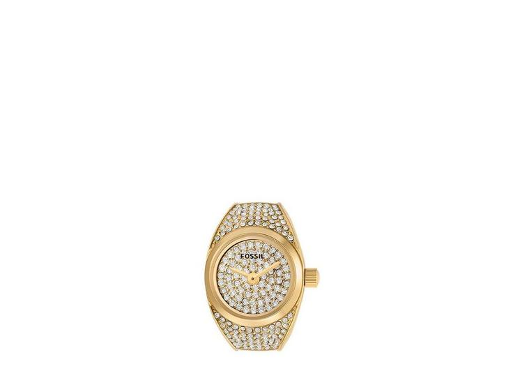 FOSSIL WATCH RING - Polshorloge - Goudkleurig, Huis en Inrichting, Woonaccessoires | Overige, Zo goed als nieuw, Verzenden