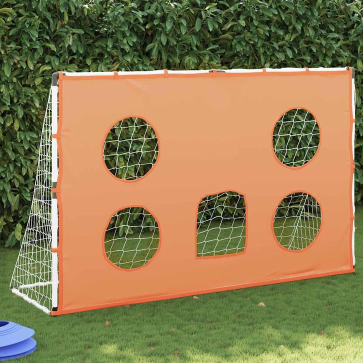 vidaXL Kindervoetbaldoel met doelmat en bal 182x62x118 cm, Sport en Fitness, Voetbal, Nieuw, Verzenden