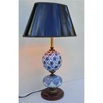 Tafellamp - Keramiek, Messing, Hout - Vintage tafellamp