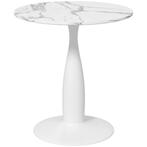 Ronde Eettafel, Gepoedercoat Staal, MDF Met Melamine, Antisl, Huis en Inrichting, Verzenden, Nieuw
