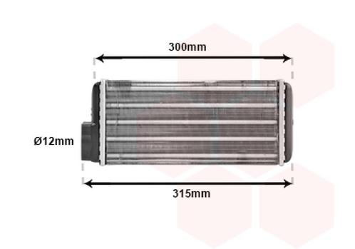 KACHEL RADIATEUR VOOR SKODA FAVORIT 781 1989-1994 115972071, Auto-onderdelen, Airco en Verwarming, Nieuw, Ophalen of Verzenden