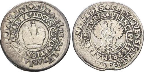 Zilvernes Ratszeichen zu 16 Mark o J, 1711 Aachen Stadt:, Postzegels en Munten, Munten | Europa | Niet-Euromunten, Verzenden