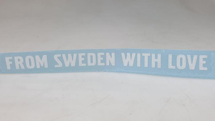 Sticker From Sweden With Love  Recht, Auto diversen, Auto-accessoires, Ophalen of Verzenden