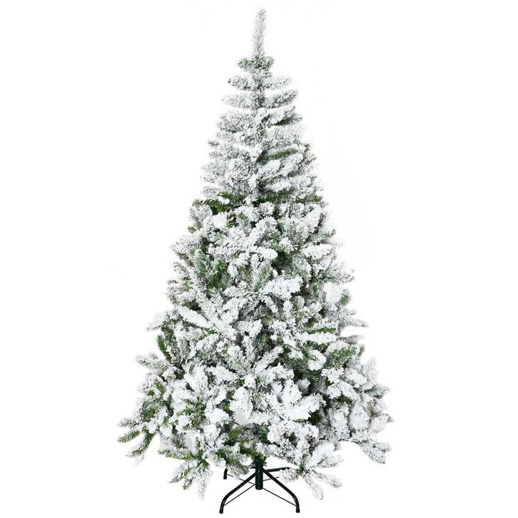 Kerstboom - Sneeuwtop - Opvouwbaar - Groen en wit, Diversen, Kerst, Nieuw, Ophalen of Verzenden