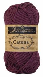 Scheepjes Catona 50 gram - 394 shadow purple - Katoen Gare, Hobby en Vrije tijd, Breien en Haken, Ophalen of Verzenden, Nieuw
