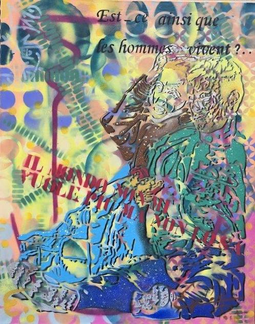Epsylon Point (1950) - Est-ce ainsi que les hommes vivent, Antiek en Kunst, Kunst | Schilderijen | Modern