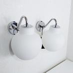 Herstal - Wandlamp (2) - Vantage - Chrome-versie - Opaline