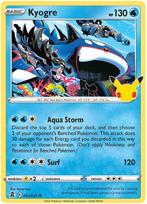 Kyogre Celebrations 003/025, Hobby en Vrije tijd, Ophalen of Verzenden, Nieuw, Losse kaart, Foil