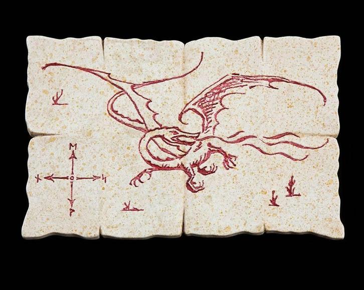 The Hobbit Dragon Map Magneet, Verzamelen, Lord of the Rings, Nieuw, Ophalen of Verzenden