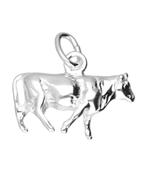 Zilveren Koe ketting hanger, Verzenden, Nieuw