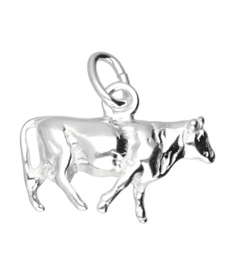 Zilveren Koe ketting hanger, Sieraden, Tassen en Uiterlijk, Kettinghangers, Verzenden