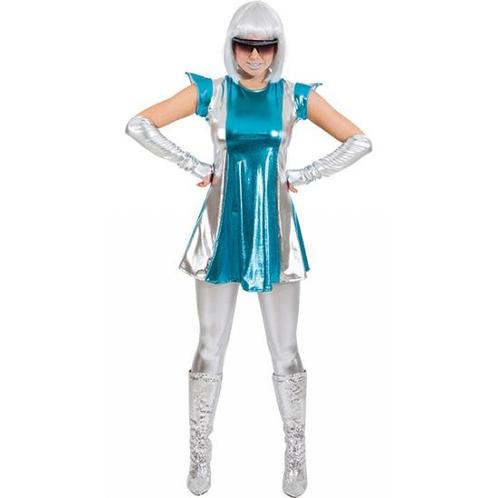 Space jurkje blauw/zilver voor dames - Space kleding, Kleding | Dames, Carnavalskleding en Feestkleding, Ophalen of Verzenden