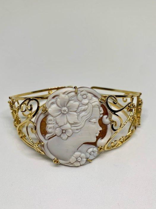 Zilver - Armband - Cammeo Sardonica, Verzamelen, Mineralen en Fossielen