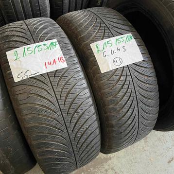 2 x Goodyear Vector 4 Seasons 215-55-17 4 Seizoenbanden 5... beschikbaar voor biedingen