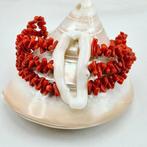 Bloedkoraal - Zilver - Armband - Middellandse Zee Koralen, Nieuw