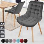 Miadomodo Eetkamerstoelen - Velvet - Fluweel - Houten Poten, Huis en Inrichting, Kasten | Computermeubels, Verzenden, Nieuw