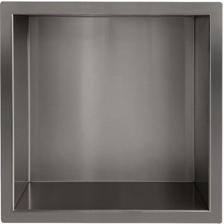 Wiesbaden Demis Inbouwnis - 30x30x7cm - Gunmetal, Doe-het-zelf en Verbouw, Sanitair, Nieuw, Rvs, Ophalen of Verzenden