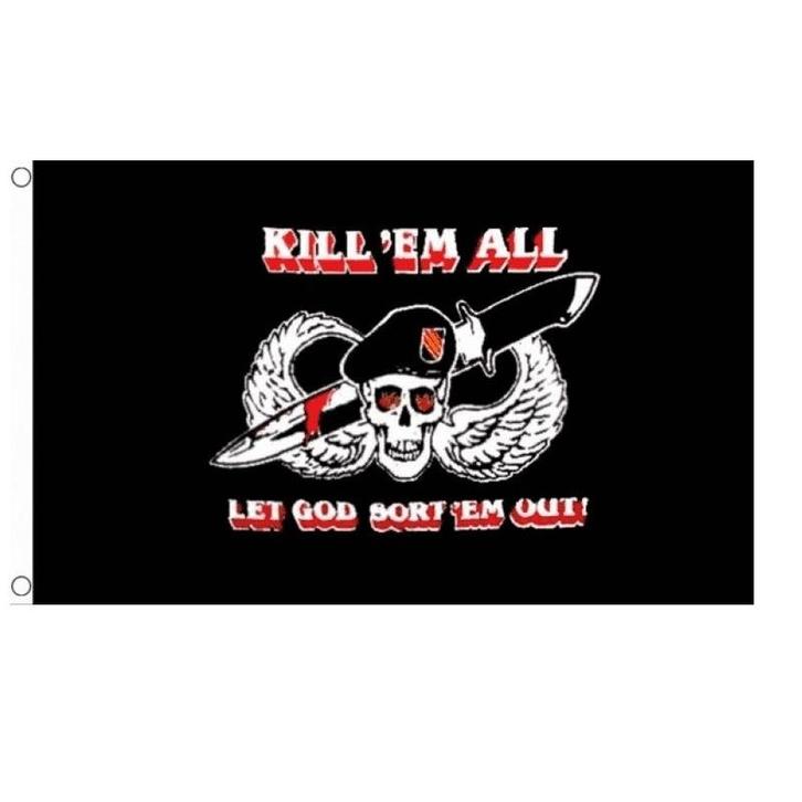 Marine vlag met tekst - Vlaggen, Hobby en Vrije tijd, Feestartikelen, Ophalen of Verzenden