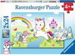 Sprookjesachtige Eenhoorn Puzzel (2x24 stukjes) |, Kinderen en Baby's, Speelgoed | Kinderpuzzels, Nieuw, Verzenden